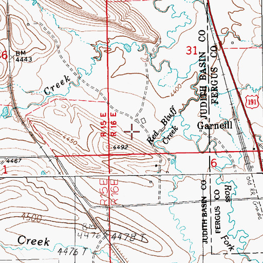 Topographic Map of 12N16E31CC__02 Well, MT