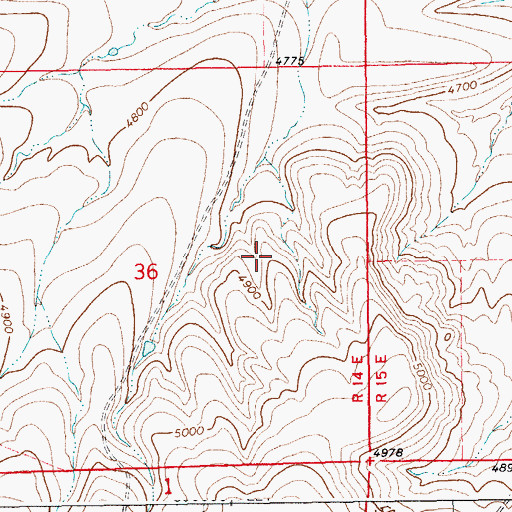 Topographic Map of 12N14E36AC__01 Spring, MT