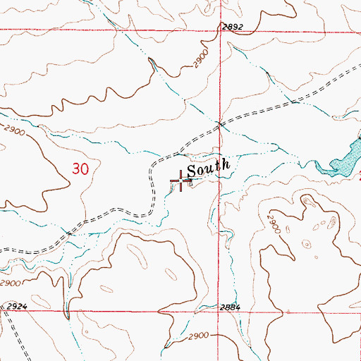 Topographic Map of 12N47E30DAAB01 Well, MT
