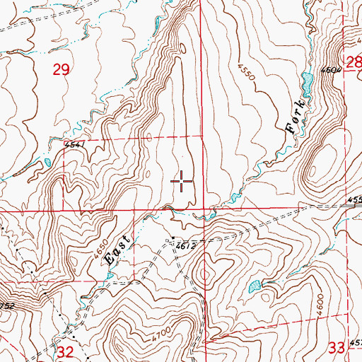 Topographic Map of 12N15E29DD__01 Well, MT