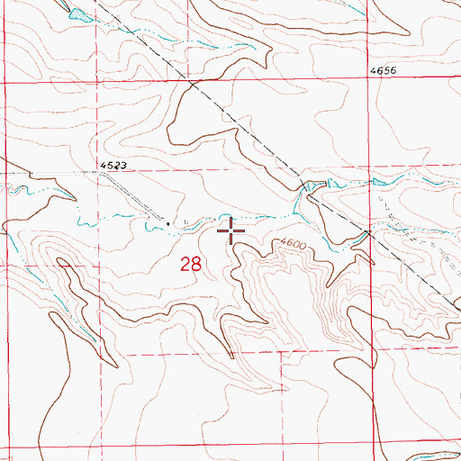 Topographic Map of 12N16E28AC__02 Well, MT
