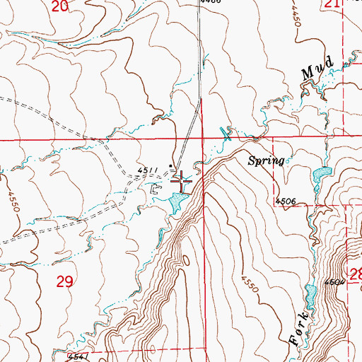 Topographic Map of 12N15E29AA__01 Well, MT
