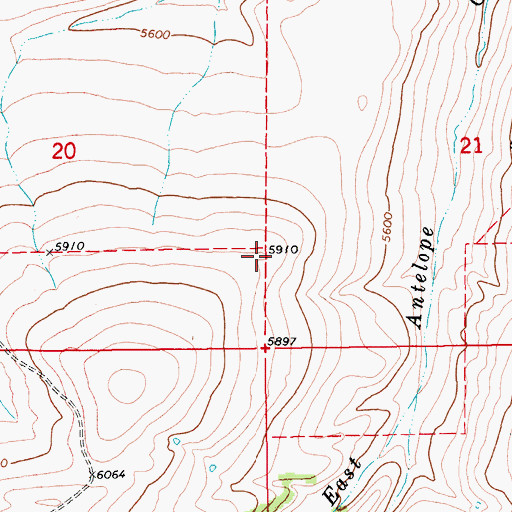 Topographic Map of 12N13E20DA__01 Spring, MT