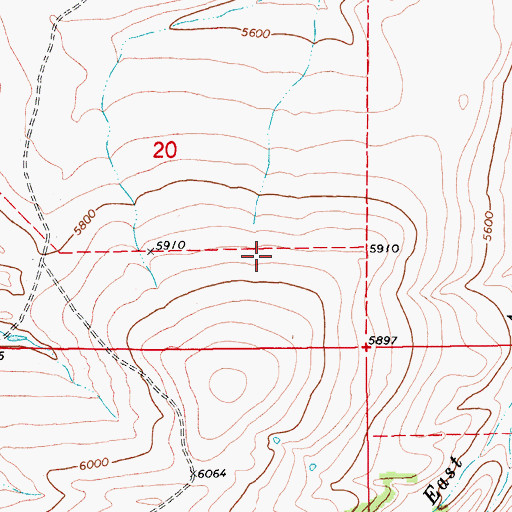 Topographic Map of 12N13E20DB__01 Spring, MT