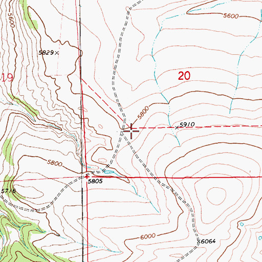 Topographic Map of 12N13E20CB__01 Spring, MT