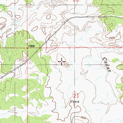 Topographic Map of 01S58E09ABB_01 Well, MT