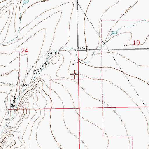 Topographic Map of 12N14E24DA__02 Well, MT
