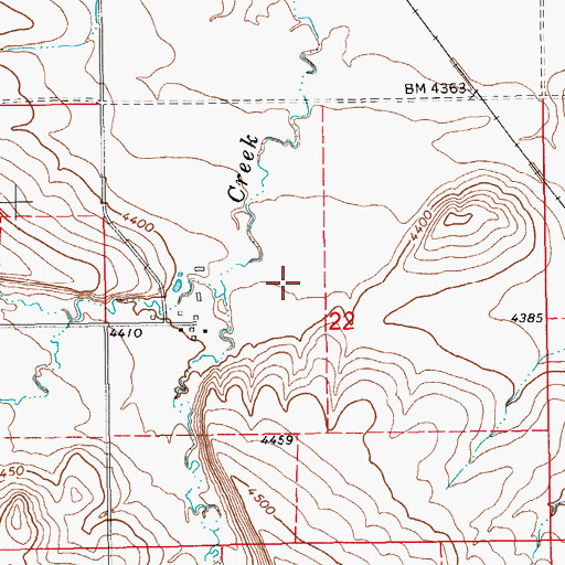 Topographic Map of 12N15E22BD__03 Well, MT