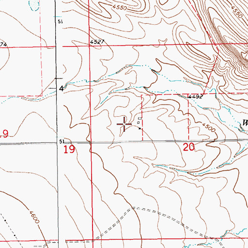 Topographic Map of 12N15E20BC__02 Well, MT