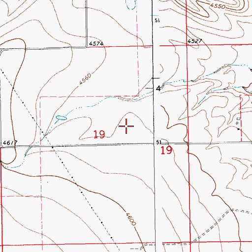 Topographic Map of 12N15E19AC__01 Well, MT