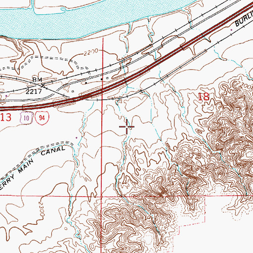 Topographic Map of 12N52E18CB__01 Well, MT