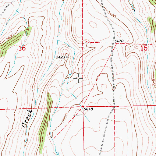 Topographic Map of 12N13E16DA__01 Spring, MT
