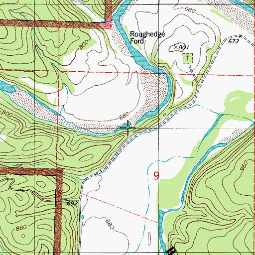 Topographic Map of The Narrows, AR