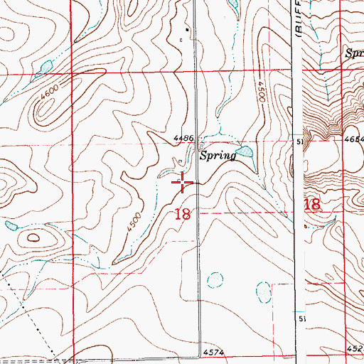 Topographic Map of 12N15E18BD__01 Spring, MT
