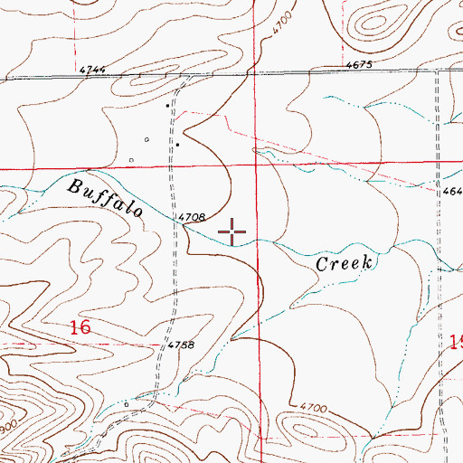 Topographic Map of 12N14E16AA__01 Spring, MT