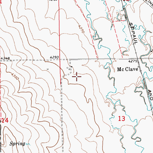 Topographic Map of 12N15E13BB__01 Well, MT
