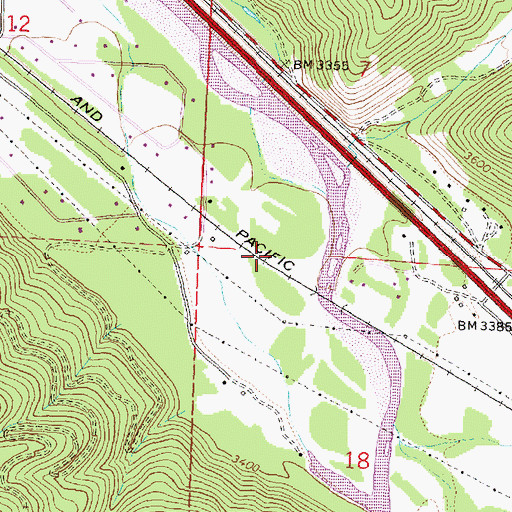 Topographic Map of 12N17W07CDCD01 Well, MT