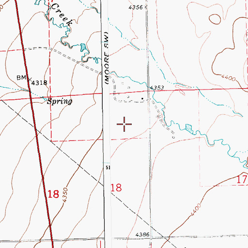 Topographic Map of 12N16E18AA__01 Well, MT