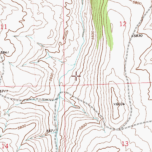 Topographic Map of 12N12E12CC__01 Spring, MT