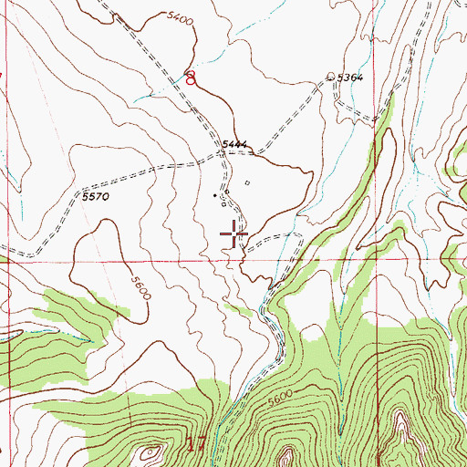 Topographic Map of 12N12E08DC__01 Well, MT