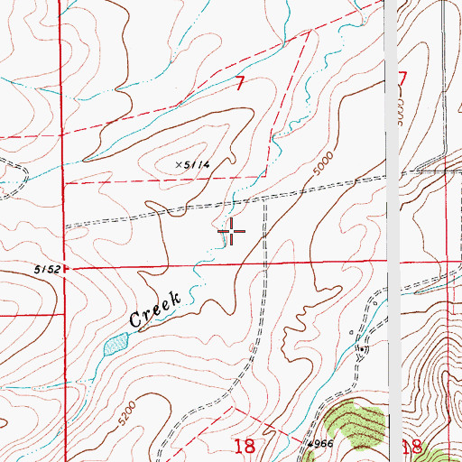 Topographic Map of 12N14E07CDDA01 Well, MT