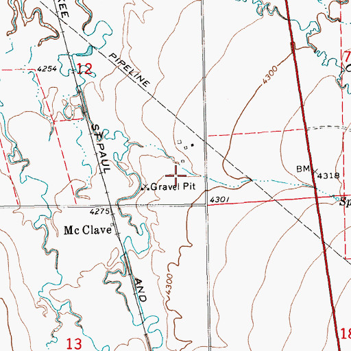 Topographic Map of 12N15E12DD__01 Well, MT