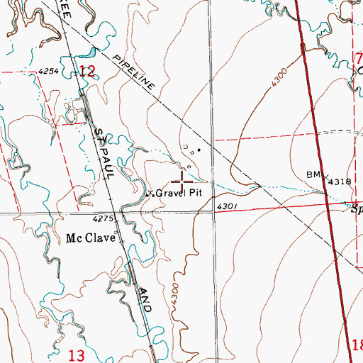 Topographic Map of 12N15E12DD__02 Well, MT