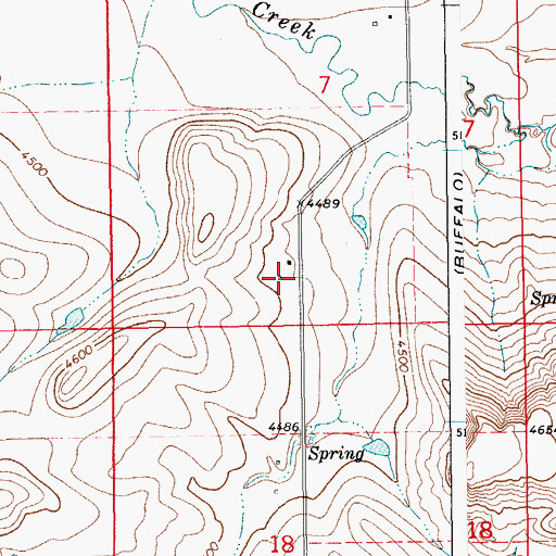 Topographic Map of 12N15E07CD__02 Well, MT