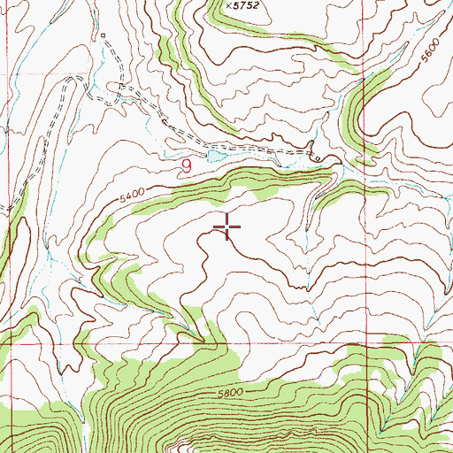 Topographic Map of 12N12E09DB__01 Spring, MT