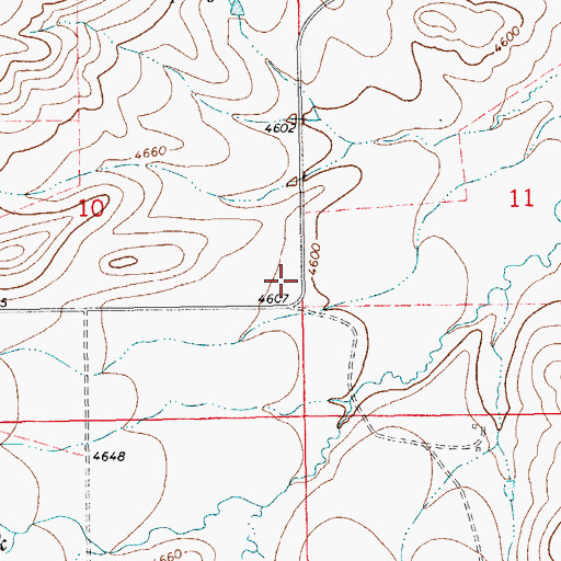 Topographic Map of 12N14E10DA__01 Well, MT