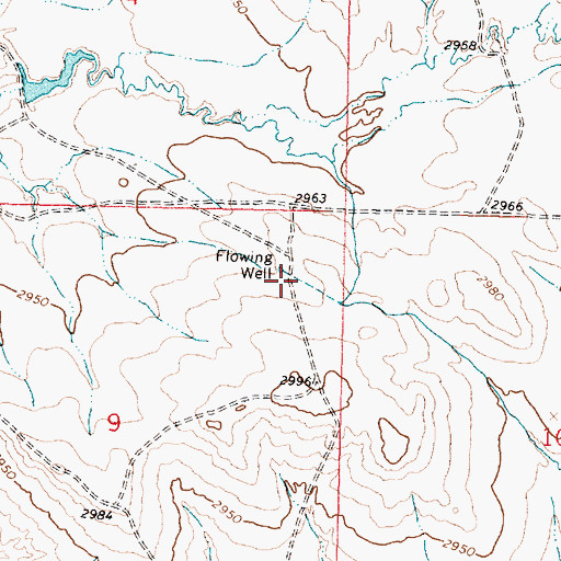 Topographic Map of 12N39E09AA__01 Well, MT