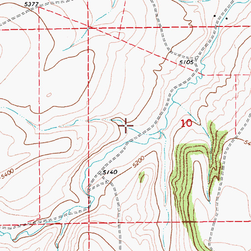 Topographic Map of 12N13E10BC__01 Spring, MT