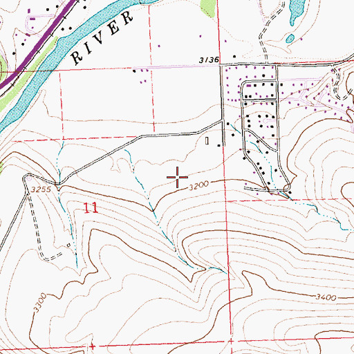 Topographic Map of 12N20W11AD__01 Well, MT