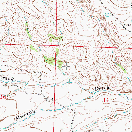 Topographic Map of 12N12W11BBDC01 Spring, MT