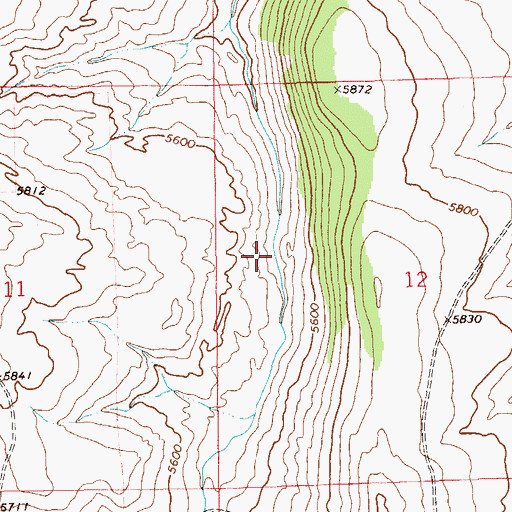 Topographic Map of 12N12E12BC__01 Spring, MT