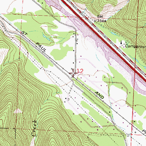 Topographic Map of 12N18W12ACCC02 Well, MT