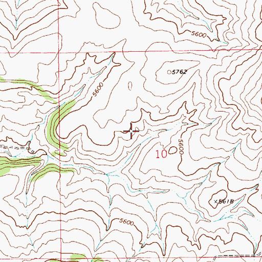 Topographic Map of 12N12E10BD__01 Spring, MT