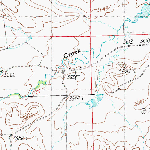 Topographic Map of 12N24E10ACAC01 Well, MT