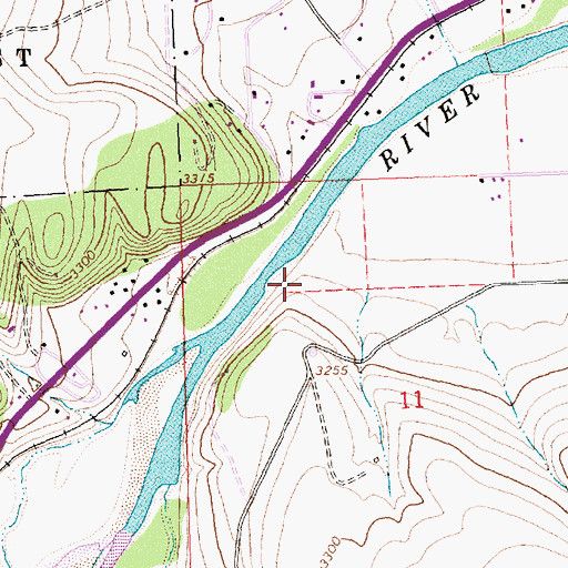 Topographic Map of 12N20W11BACC01 Well, MT