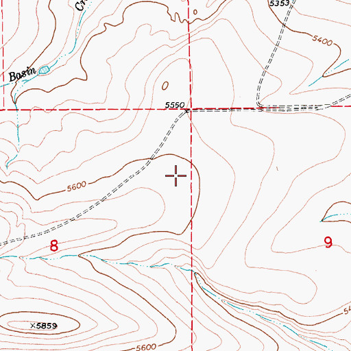 Topographic Map of 12N13E08AA__01 Spring, MT