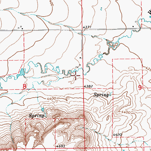 Topographic Map of 12N15E08AD__01 Well, MT