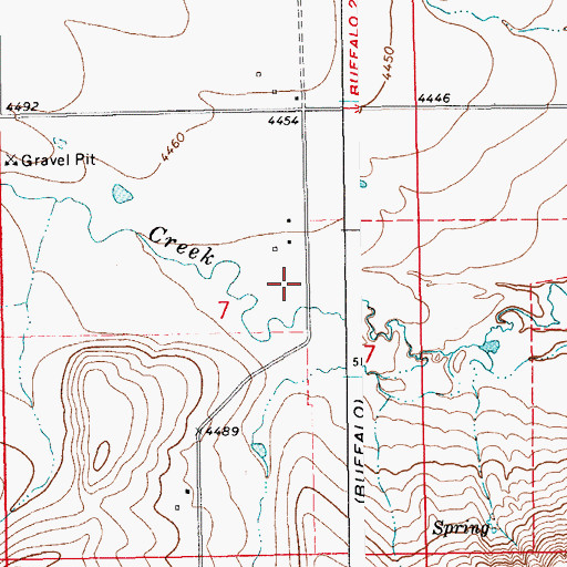 Topographic Map of 12N15E07AC__01 Well, MT
