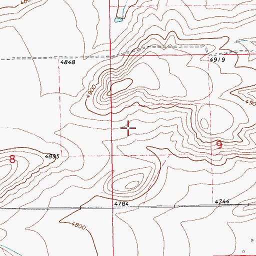 Topographic Map of 12N14E09BC__01 Well, MT