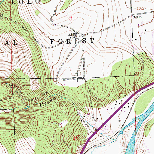 Topographic Map of 12N20W03DCCD01 Well, MT
