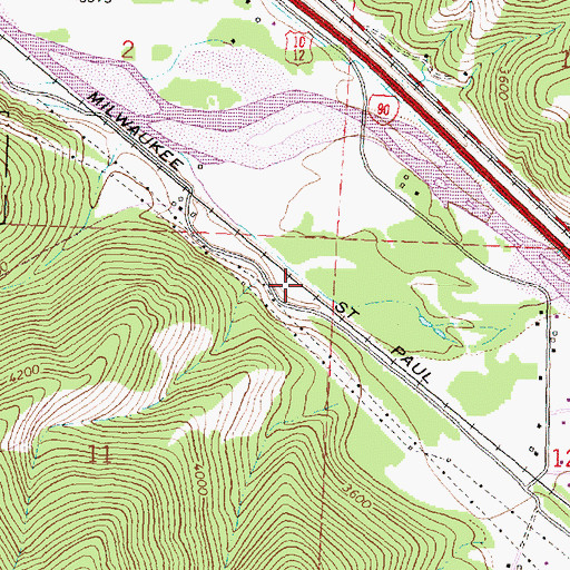 Topographic Map of 12N18W11AADA02 Well, MT