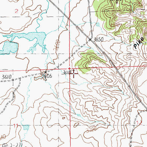 Topographic Map of 12N24E12BB__01 Well, MT