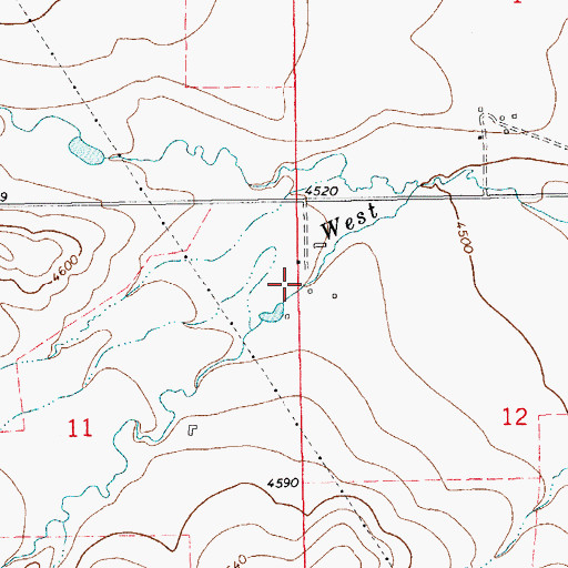 Topographic Map of 12N14E11AA__01 Well, MT