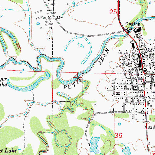 Topographic Map of Dutch Creek, AR