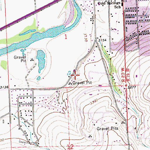 Topographic Map of 12N20W01DC__01 Well, MT
