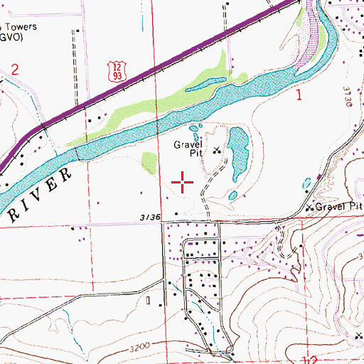 Topographic Map of 12N20W01CC__01 Well, MT